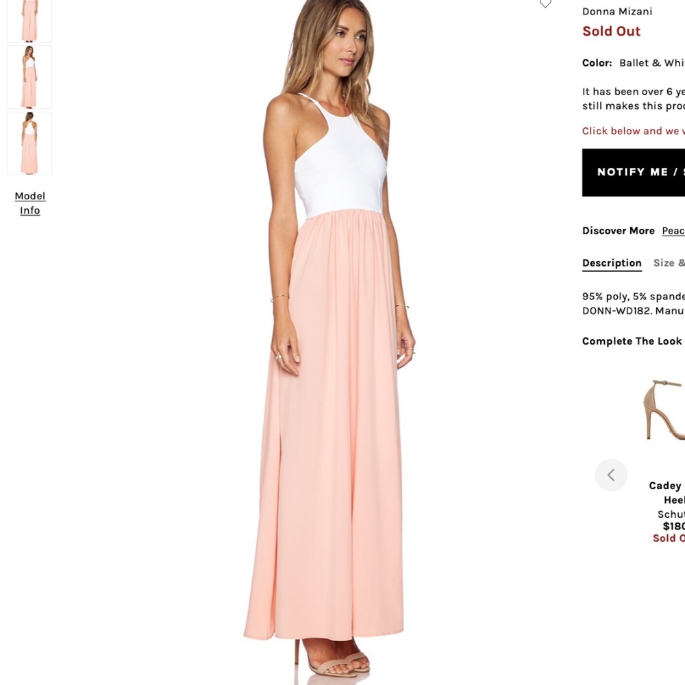 Donna Mizani Racer Front Gown